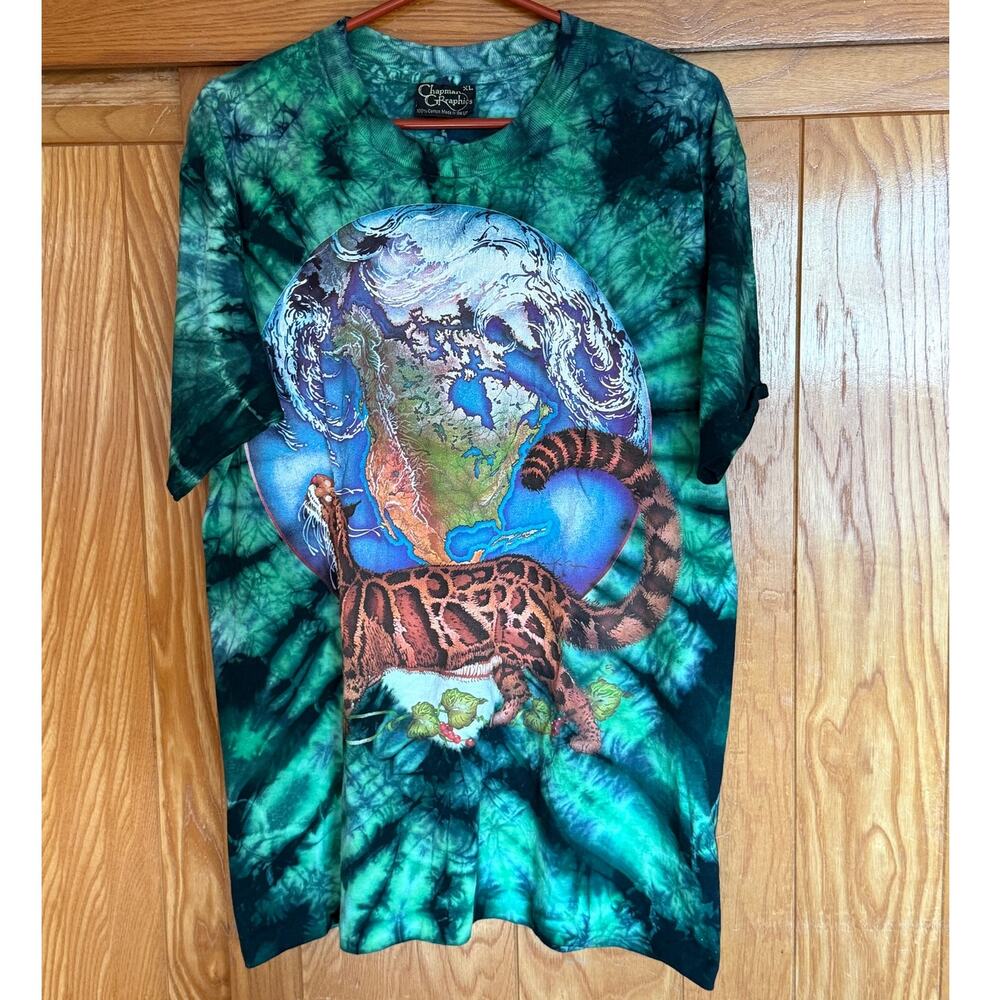 RARE Vintage Chapman Graphics Tie-Dye Tee, Size XL